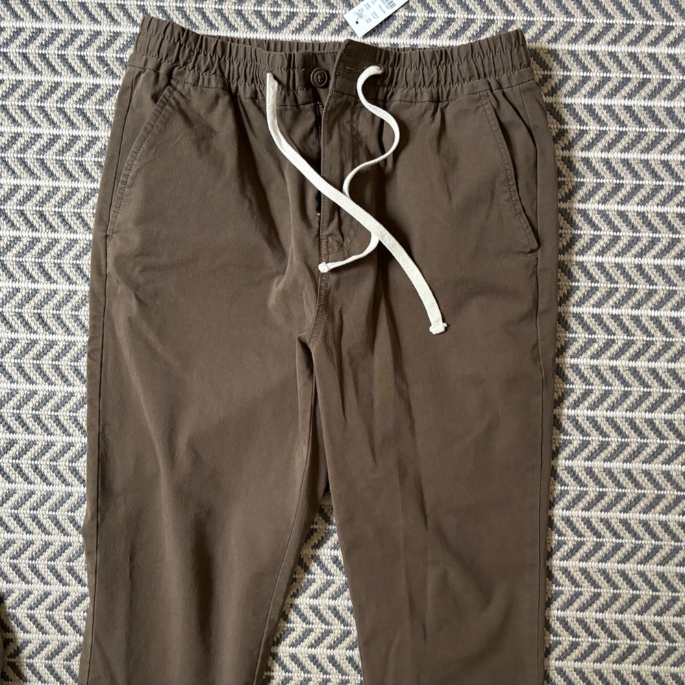 NWT J. Crew Slim Dock Pant, Brown, Men’s Small